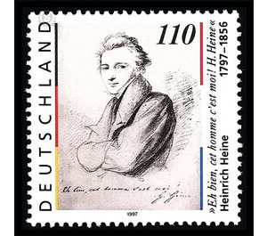 200th birthday of Heinrich Heine  - Germany / Federal Republic of Germany 1997 - 110 Pfennig