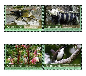 2010 International Year of Biodiversity - Caribbean / Saint Lucia 2010 Set