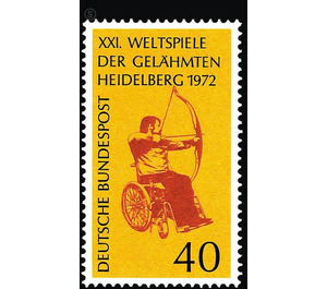 21st World Games of the Paralyzed, Heidelberg 1972  - Germany / Federal Republic of Germany 1972 - 40 Pfennig