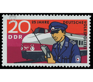 25 years German People's Police  - Germany / German Democratic Republic 1970 - 20 Pfennig
