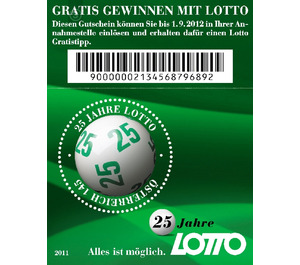25 years Lotto 6 Out Of 45  - Austria / II. Republic of Austria 2011