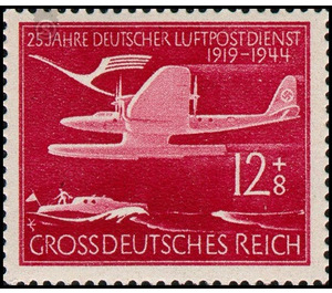 25 years of German airmail service  - Germany / Deutsches Reich 1944 - 12 Reichspfennig