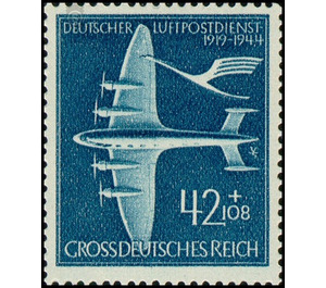 25 years of German airmail service  - Germany / Deutsches Reich 1944 - 42 Reichspfennig