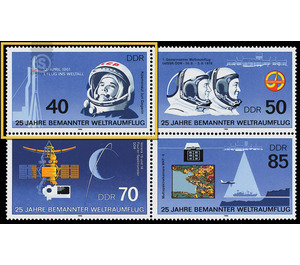 25 years of manned spaceflight  - Germany / German Democratic Republic 1986 - 40 Pfennig