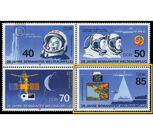 25 years of manned spaceflight  - Germany / German Democratic Republic 1986 - 85 Pfennig
