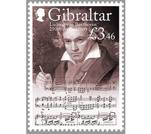 250th Anniversary of Birth of Ludwig von Beethoven - Gibraltar 2020 - 3.46