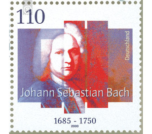 250th anniversary of death of Johann Sebastian Bach  - Germany / Federal Republic of Germany 2000 - 110 Pfennig