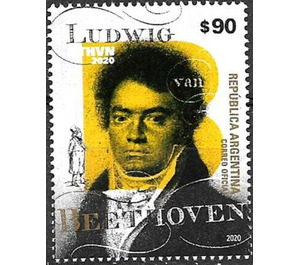 250th Birth Anniversary of Ludwig von Beethoven (1770-1827) - South America / Argentina 2020 - 90
