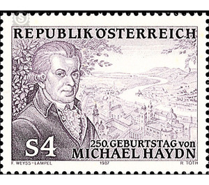 250th birthday  - Austria / II. Republic of Austria 1987 - 4 Shilling