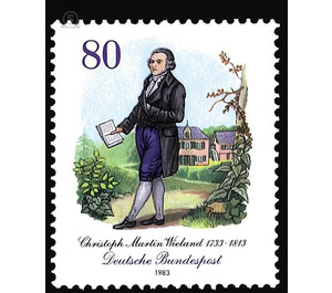 250th birthday of Christoph Martin Wieland  - Germany / Federal Republic of Germany 1983 - 80 Pfennig