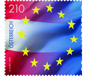 25th anniversary of Austria joining the EU - Austria / II. Republic of Austria 2020 - 210 Euro Cent