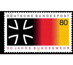 30 year sarmed forces Basic ideas of democracy  - Germany / Federal Republic of Germany 1985 - 80 Pfennig