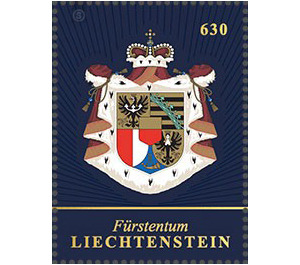 300th anniversary of the Principality of Liechtenstein - Grand coat of arms - Liechtenstein 2019