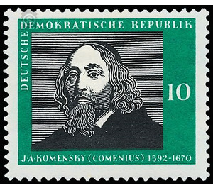 300th anniversary of the publication of all of Comenius' didactic works  - Germany / German Democratic Republic 1958 - 10 Pfennig