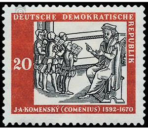 300th anniversary of the publication of all of Comenius' didactic works  - Germany / German Democratic Republic 1958 - 20 Pfennig