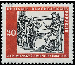 300th anniversary of the publication of all of Comenius' didactic works  - Germany / German Democratic Republic 1958 - 20 Pfennig