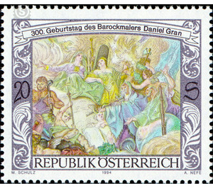 300th birthday  - Austria / II. Republic of Austria 1994 - 20 Shilling