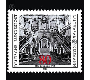 300th birthday of Balthasar Neumann   - Germany / Federal Republic of Germany 1987 - 80 Pfennig