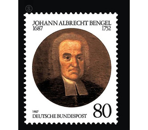300th birthday of Johann Albrecht Bengel  - Germany / Federal Republic of Germany 1987 - 80 Pfennig