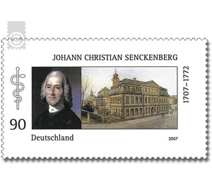 300th birthday of Johann Christian Senckenberg  - Germany / Federal Republic of Germany 2007 - 90 Euro Cent