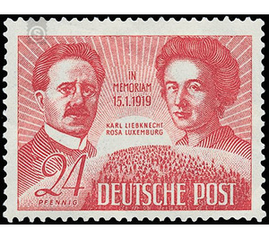 30th anniversary of death  - Germany / Sovj. occupation zones / General issues 1949 - 24 Pfennig