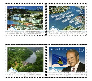 30th Anniversary of Independence - Caribbean / Saint Lucia 2009 Set