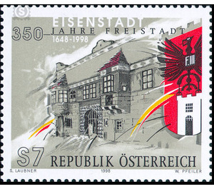 350 years  - Austria / II. Republic of Austria 1998 - 7 Shilling