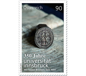 350 years of the University of Innsbruck  - Austria / II. Republic of Austria 2019 - 90 Euro Cent