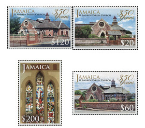 350th Anniv. of St. Andrew Parish Church - Caribbean / Jamaica 2014 Set