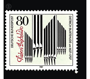 350th birthday of Dietrich Buxtehude  - Germany / Federal Republic of Germany 1987 - 80 Pfennig