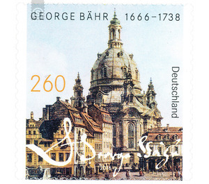 350th birthday of Georg Bähr - self-adhesive  - Germany / Federal Republic of Germany 2016 - (10×2,60)