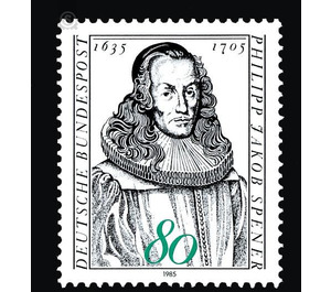 350th birthday of Philipp Jakob Spener  - Germany / Federal Republic of Germany 1985 - 80 Pfennig