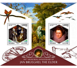 395th Anniversary of the Death of Jan Brueghel the Elder - West Africa / Sierra Leone 2020