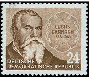 400th anniversary of death of Lucas Cranach  - Germany / German Democratic Republic 1953 - 24 Pfennig