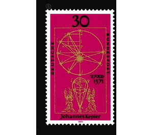 400th birthday of Johannes Kepler  - Germany / Federal Republic of Germany 1971 - 30 Pfennig