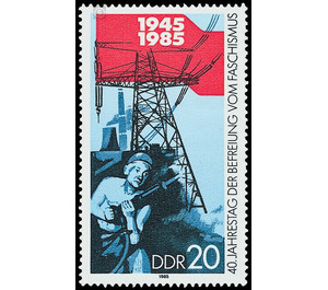 40th anniversary  - Germany / German Democratic Republic 1985 - 20 Pfennig