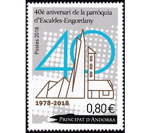 40th Anniversary of the Parish of Escaldes-Engordany - Andorra, French Administration 2018 - 0.80