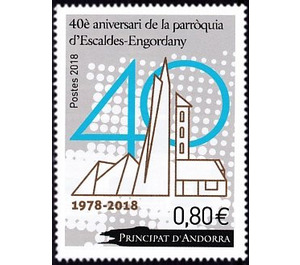 40th Anniversary of the Parish of Escaldes-Engordany - Andorra, French Administration 2018 - 0.80