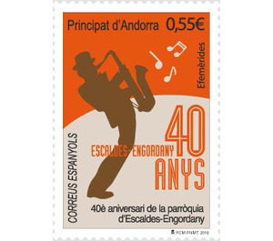 40th Anniversary of the Parish of Escaldes-Engordany - Andorra, Spanish Administration 2018 - 0.55