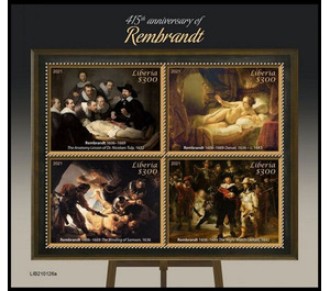 415th Anniversary of the Birth of Rembrandt van Rijn - West Africa / Liberia 2021