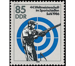 44th World Championships in Shooting 1986, Suhl  - Germany / German Democratic Republic 1986 - 85 Pfennig