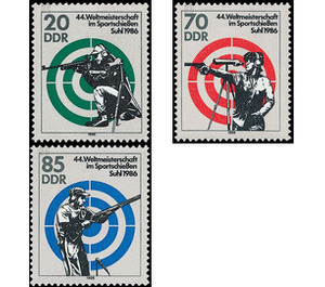 44th World Championships in Shooting 1986, Suhl  - Germany / German Democratic Republic 1986 Set