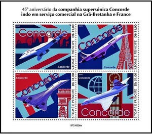 45th Anniversary of the Commercial Service of the Concorde - Central Africa / Sao Tome and Principe 2021