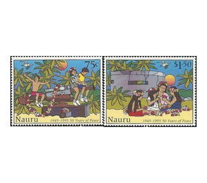 50. Anniversary of the End of the 2. World War - Micronesia / Nauru Set