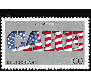 50 years aid organization CARE  - Germany / Federal Republic of Germany 1995 - 100 Pfennig