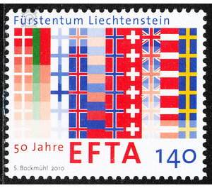 50 years  - Liechtenstein 2010 - 140 Rappen