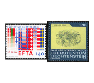 50 years  - Liechtenstein 2010 Set