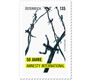 50 years of Amnesty International Österreich  2020 - 135 Euro Cent