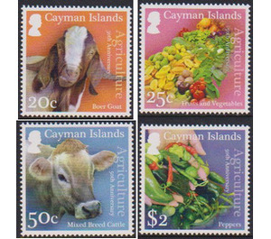 50 Years of organized Agriculture - Caribbean / Cayman Islands 2017 Set