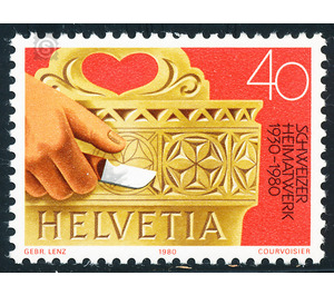 50 years  - Switzerland 1980 - 40 Rappen